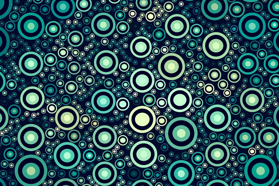 Aqua Circular Pattern – Graphic Infusions